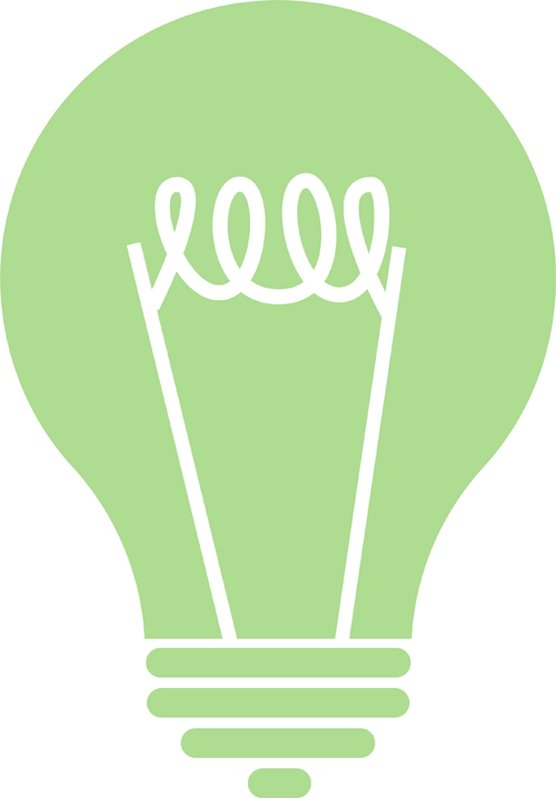 green light bulb graphic